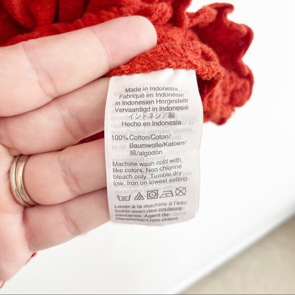 MADEWELL Texture & Thread Drawstring Top Size Small - Picture 5 of 7